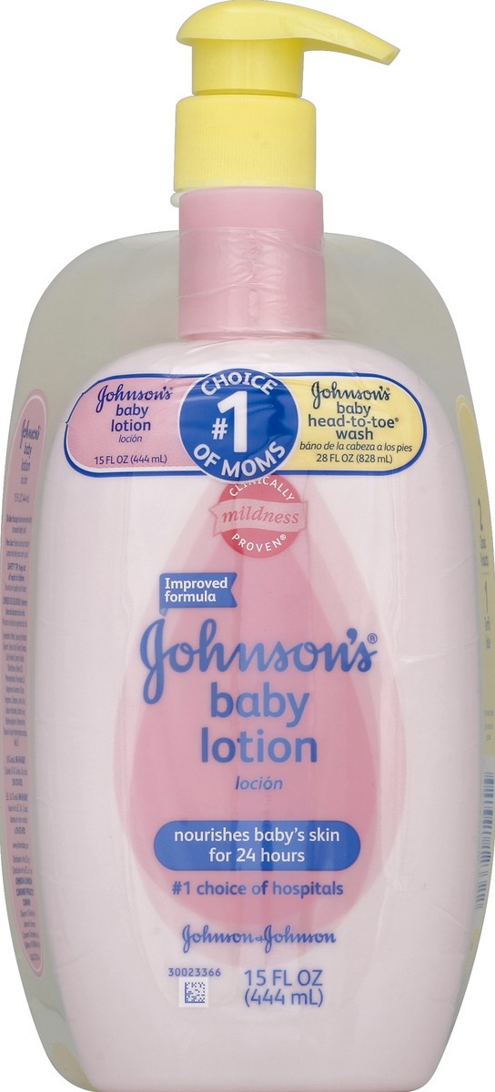 slide 2 of 2, Johnson's Baby Head-To-Toe Lotion, 43 fl oz