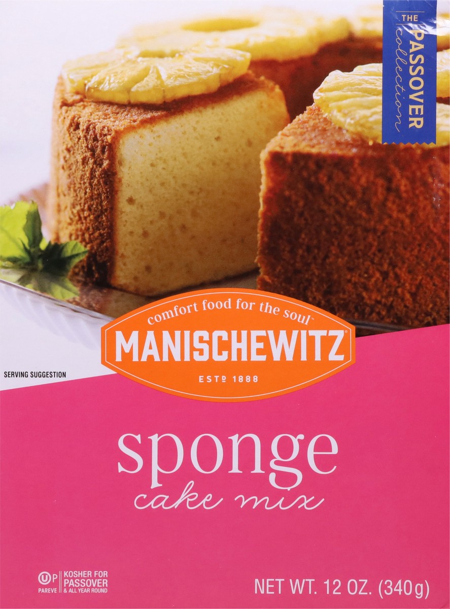 slide 9 of 9, Manischewitz Sponge Cake Mix, 12 oz