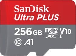 SanDisk Ultra PLUS microSDXC UHS-I Card with Adapter - 256GB