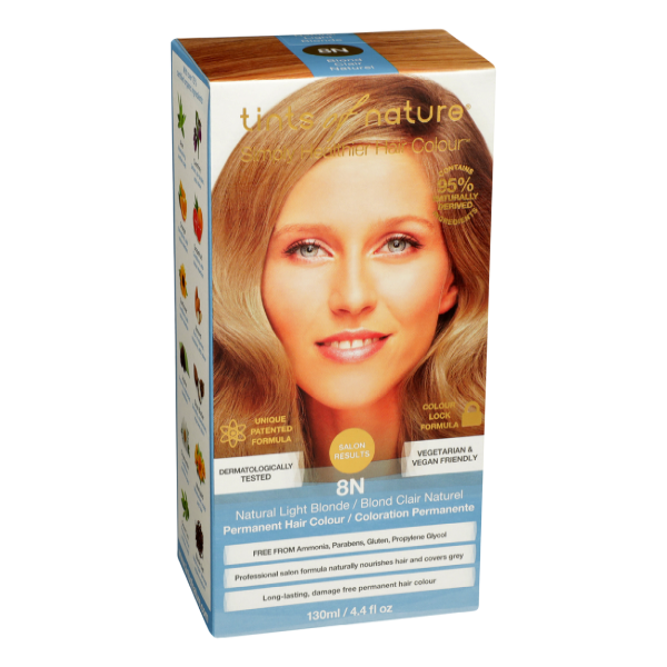 slide 1 of 1, Tints of Nature Permanent Hair Colour - 8N Natural Light Blonde, 1 ct