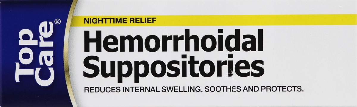 slide 2 of 6, TopCare Top Care Hemorrhoidal Suppositories, 24 ct