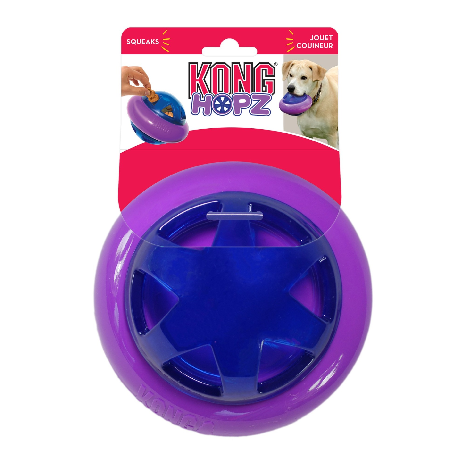 slide 1 of 1, KONG Hopz Ball Dog Toys, SM