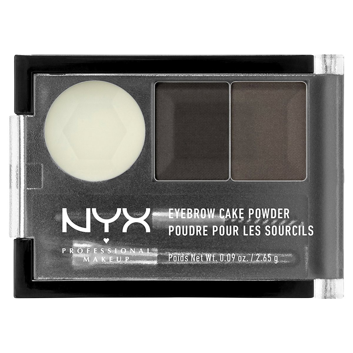 slide 1 of 1, NYX Professional Makeup Eyebrow Cake Powder, Black/Grey, 1 ct