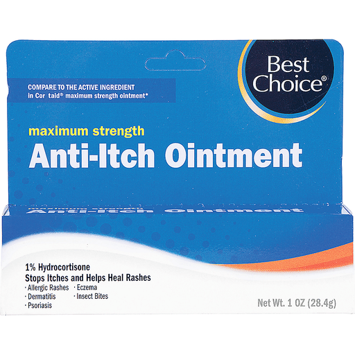 slide 1 of 1, Best Choice Maximum Strength Antiitch Ointment, 1 oz