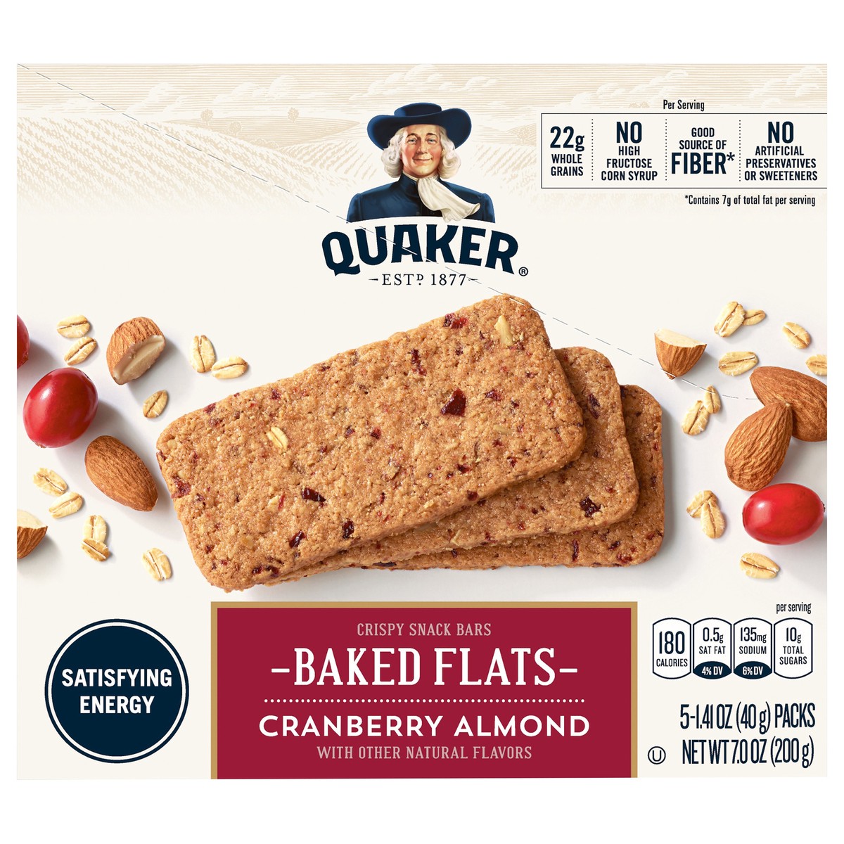 slide 1 of 6, Quaker Baked Flats, 5 ct
