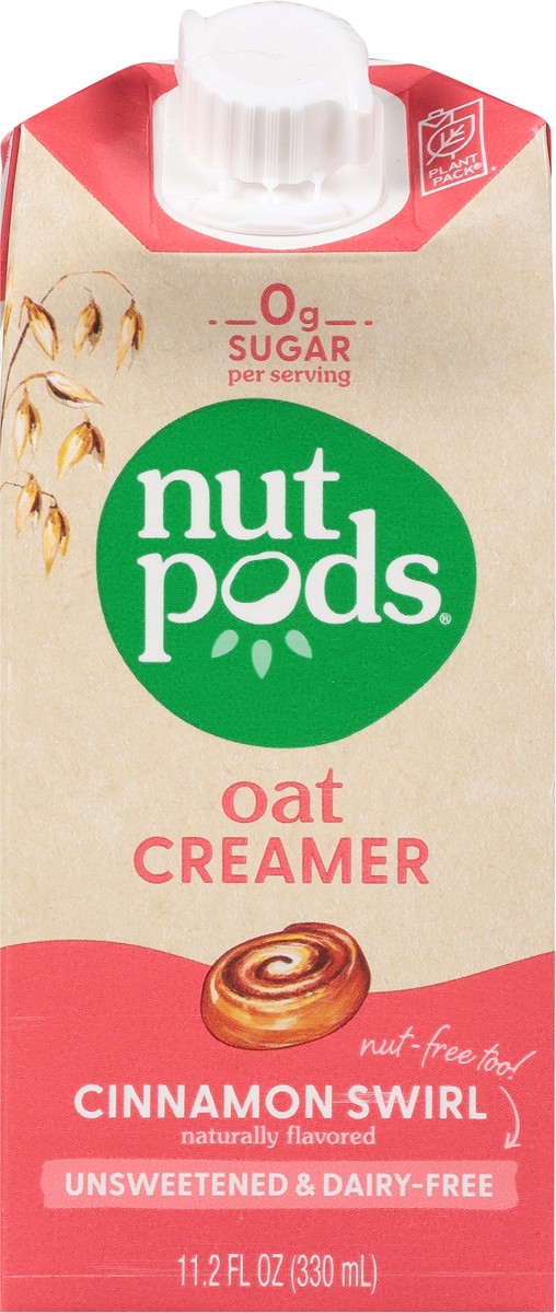 slide 7 of 9, nutpods Unsweetened & Dairy Free Cinnamon Swirl Oat Creamer 11.2 fl oz, 11.2 fl oz