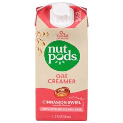 Nutpods Unsweetened & Dairy Free Cinnamon Swirl Oat Creamer 11.2 fl oz