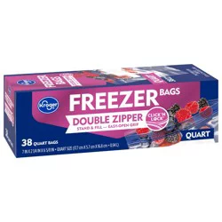Kroger Home Sense Double Zipper Quart Freezer Bags