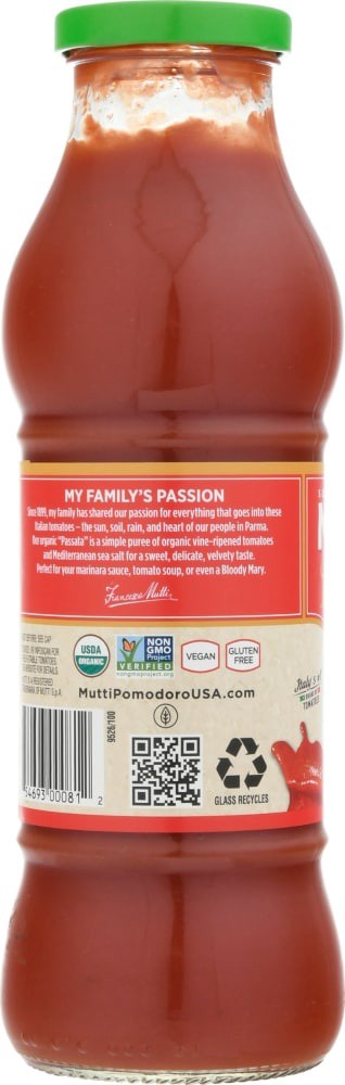 slide 2 of 5, Mutti Parma Organic Tomato Puree, 19.69 oz