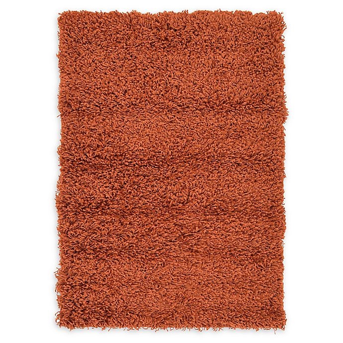 slide 1 of 6, Unique Loom Solid Shag 2'2 x 3' Area Rug - Terracotta, 1 ct