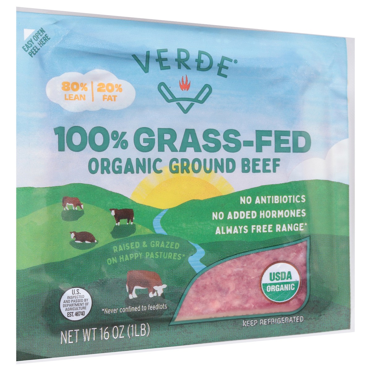 slide 5 of 13, Verde Organic Ground Beef 16 oz, 16 oz