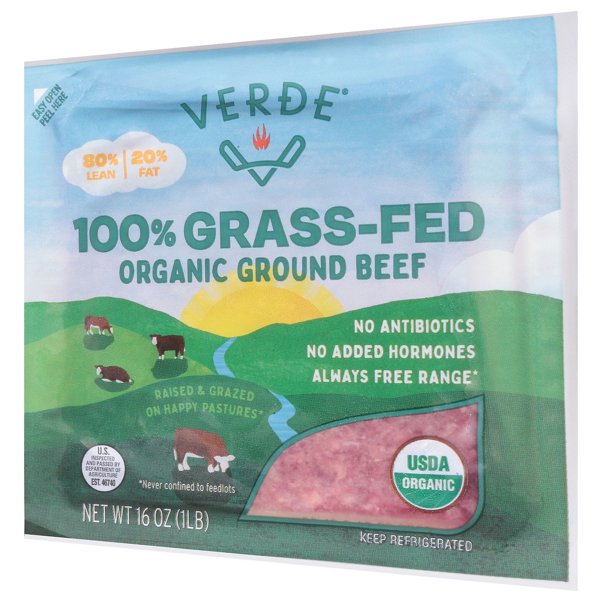 slide 13 of 13, Verde Organic Ground Beef 16 oz, 16 oz