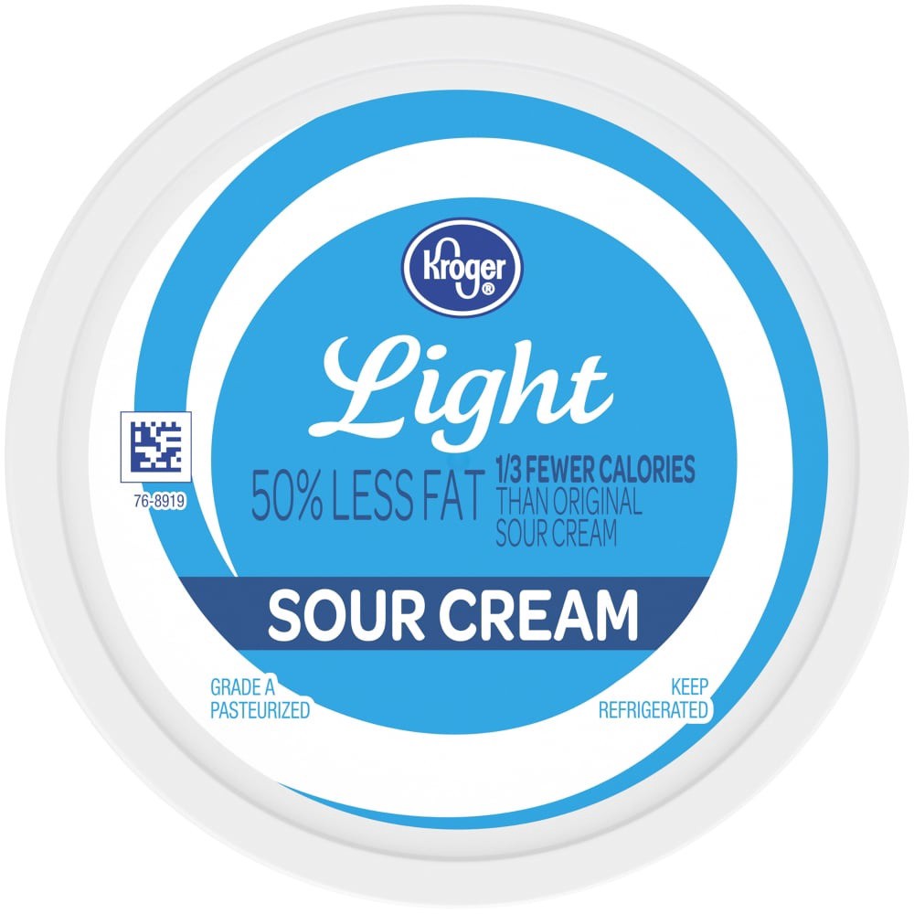 slide 4 of 5, Kroger Light Sour Cream, 16 oz