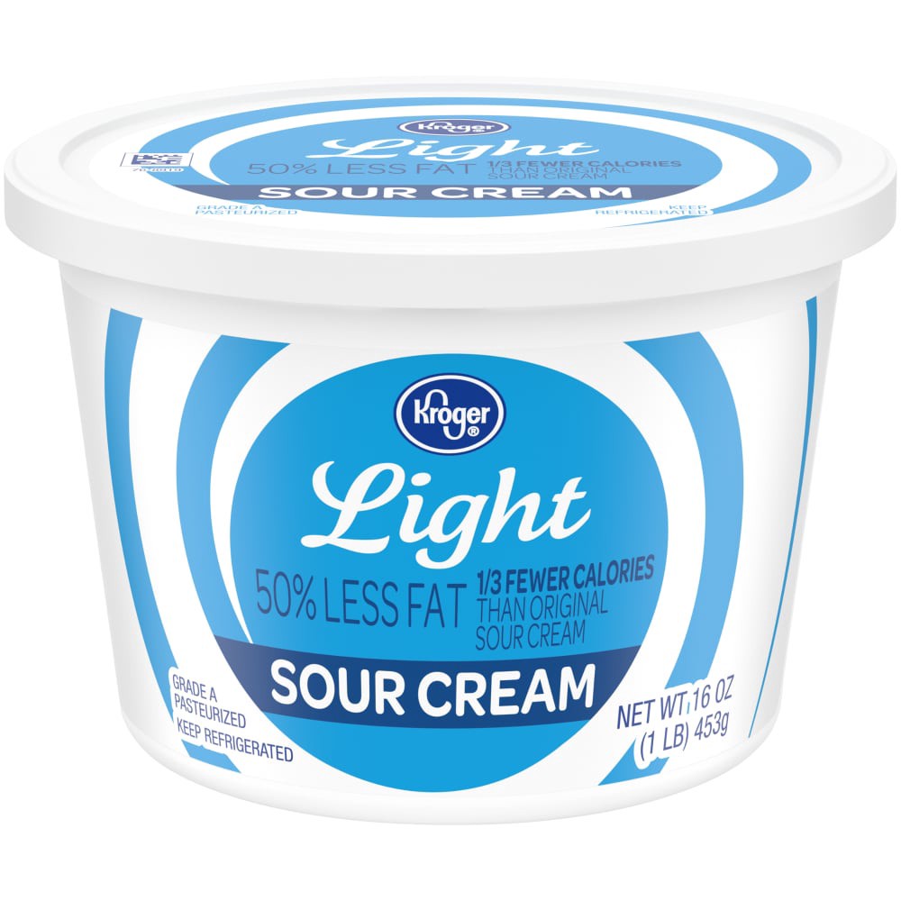 slide 1 of 5, Kroger Light Sour Cream, 16 oz