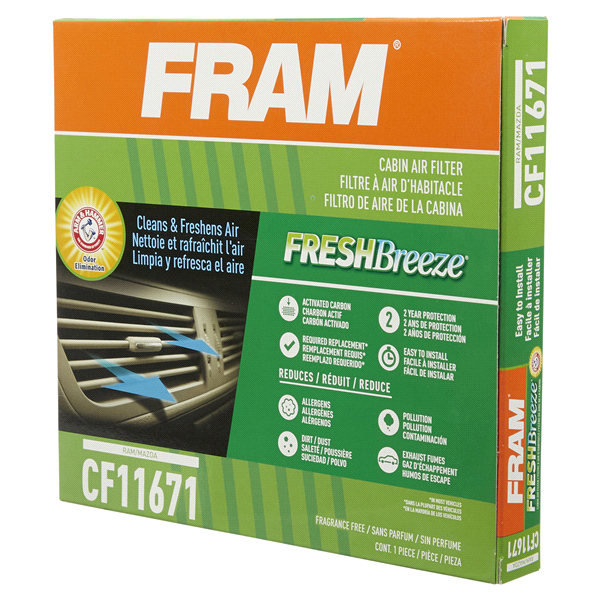 slide 24 of 29, Fram Fresh Breeze Cabin Air Filter CF11671, 1 ct