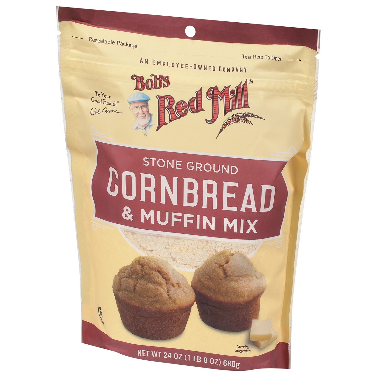 slide 2 of 14, Bob's Red Mill Stone Ground Cornbread & Muffin Mix 24 oz, 24 oz