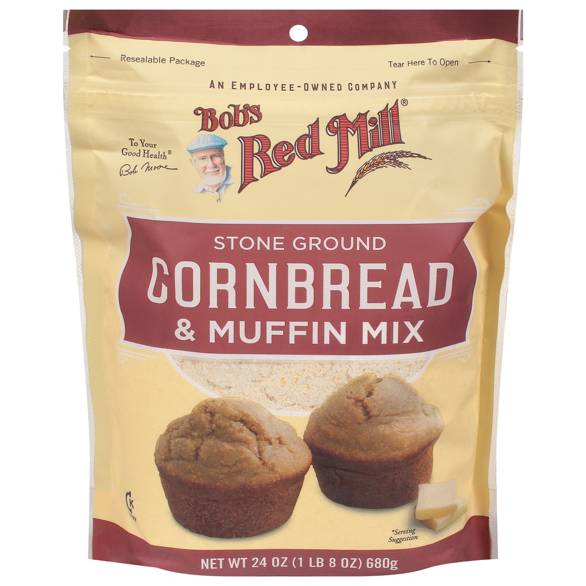 slide 4 of 14, Bob's Red Mill Stone Ground Cornbread & Muffin Mix 24 oz, 24 oz