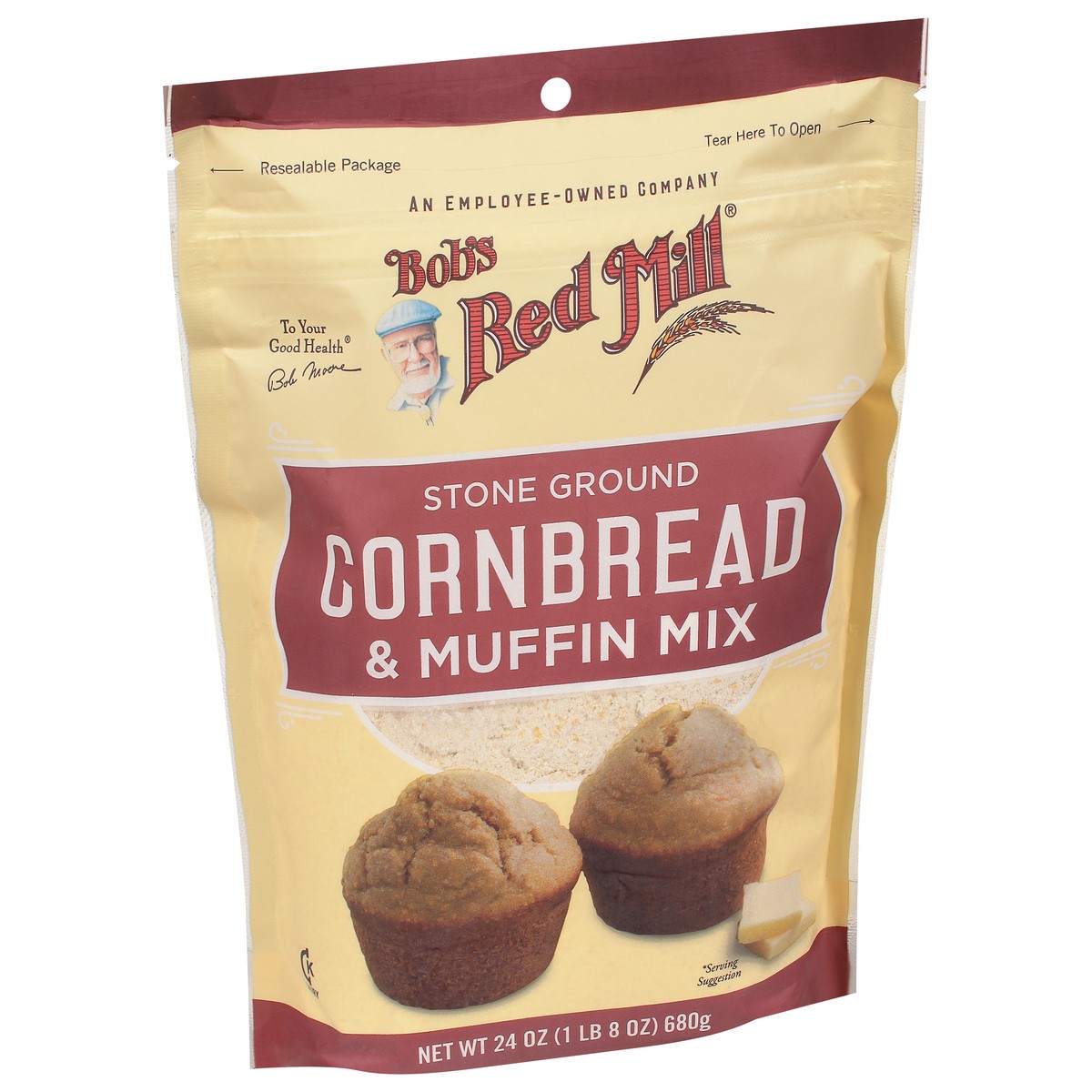 slide 8 of 14, Bob's Red Mill Stone Ground Cornbread & Muffin Mix 24 oz, 24 oz