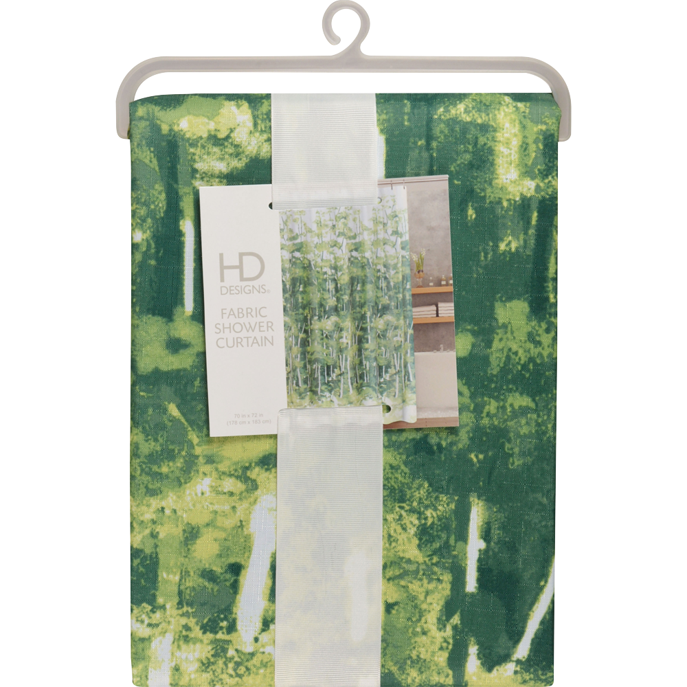 slide 1 of 1, HD Designs Fabric Shower Curtain - Betula, 1 ct