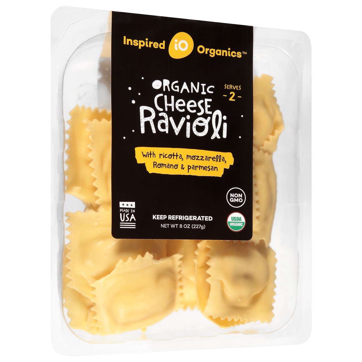 slide 2 of 9, Inspired Organics Organic Cheese Ravioli, 8 oz