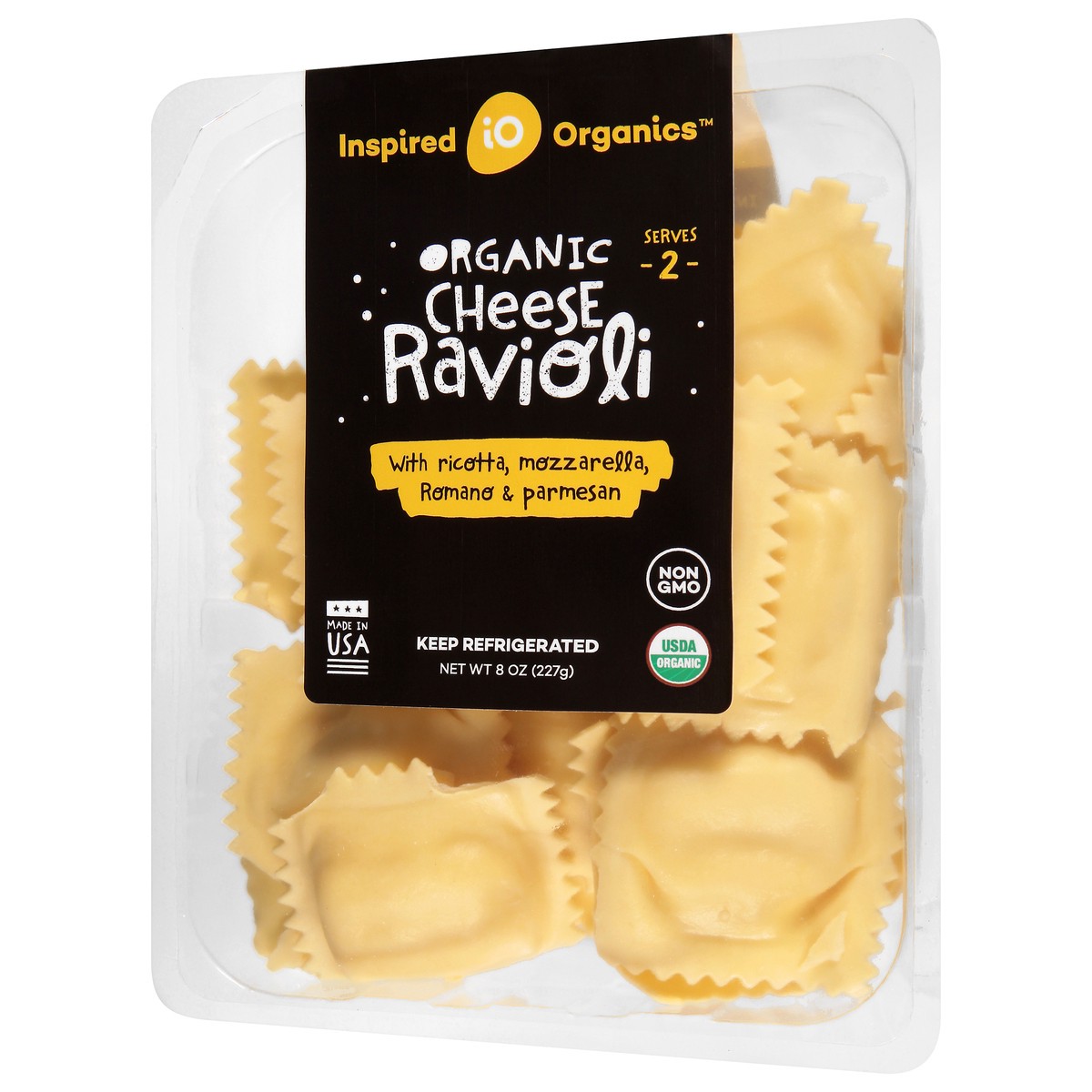 slide 3 of 9, Inspired Organics Organic Cheese Ravioli, 8 oz