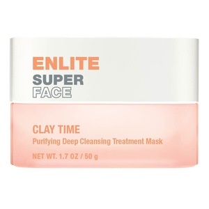 slide 1 of 1, Enlite Enlite Super Face Clay Time Purifying Deep Cleansing Treatment Mask, 1.7 oz