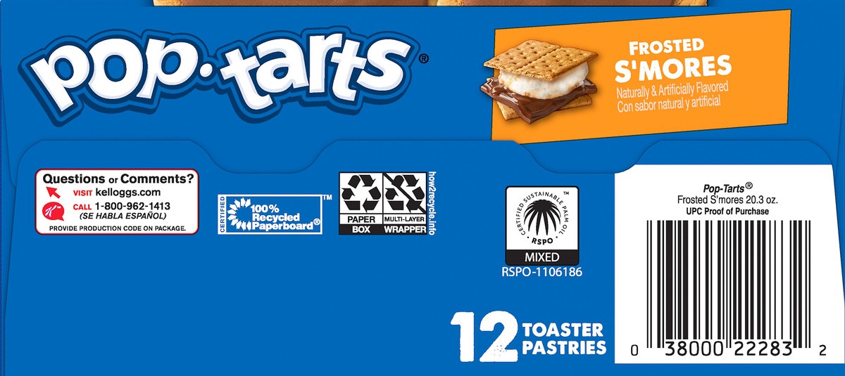 slide 5 of 7, Pop-Tarts Frosted S'mores Toaster Pastries, 20.3 oz