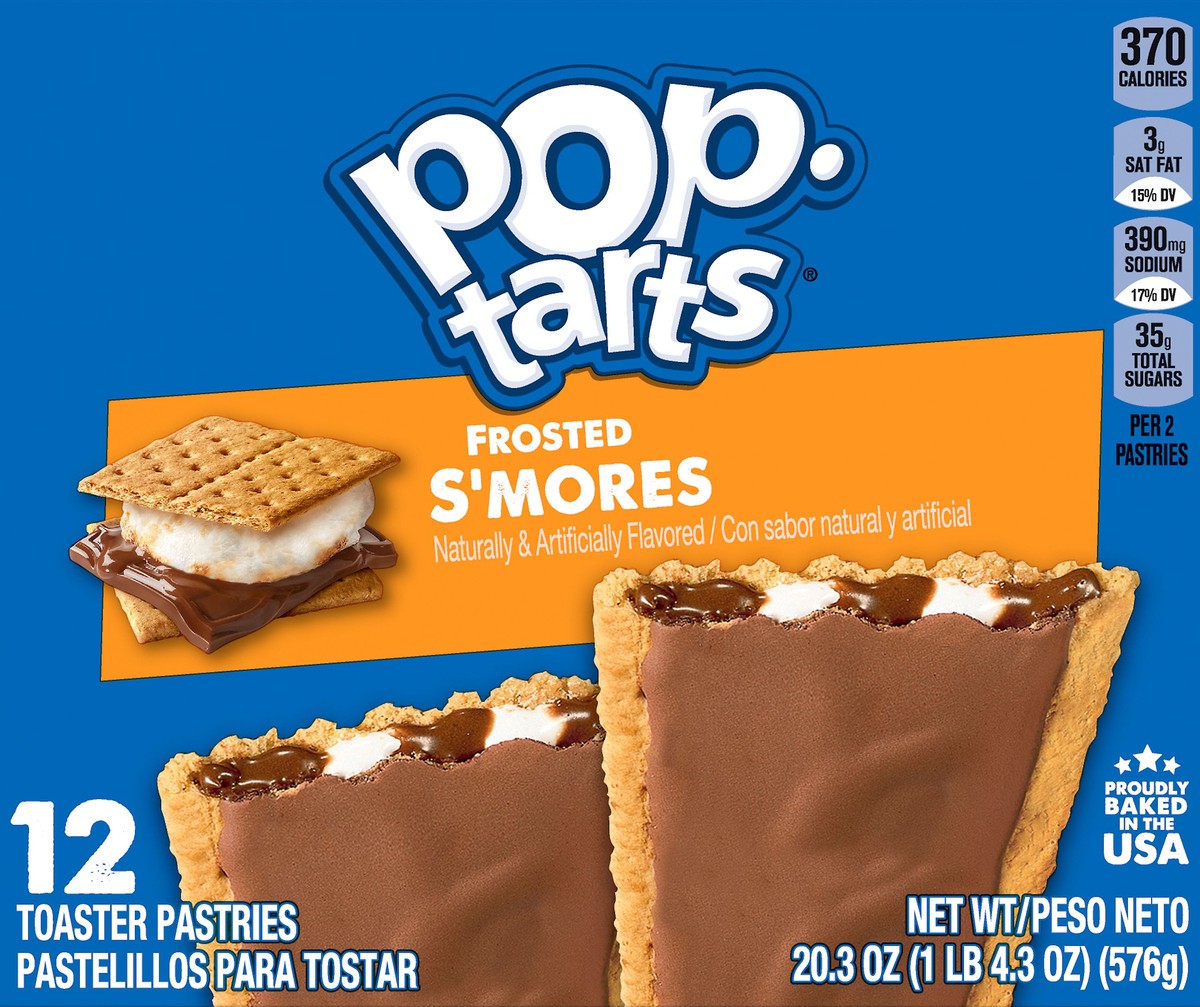 slide 3 of 7, Pop-Tarts Frosted S'mores Toaster Pastries, 20.3 oz