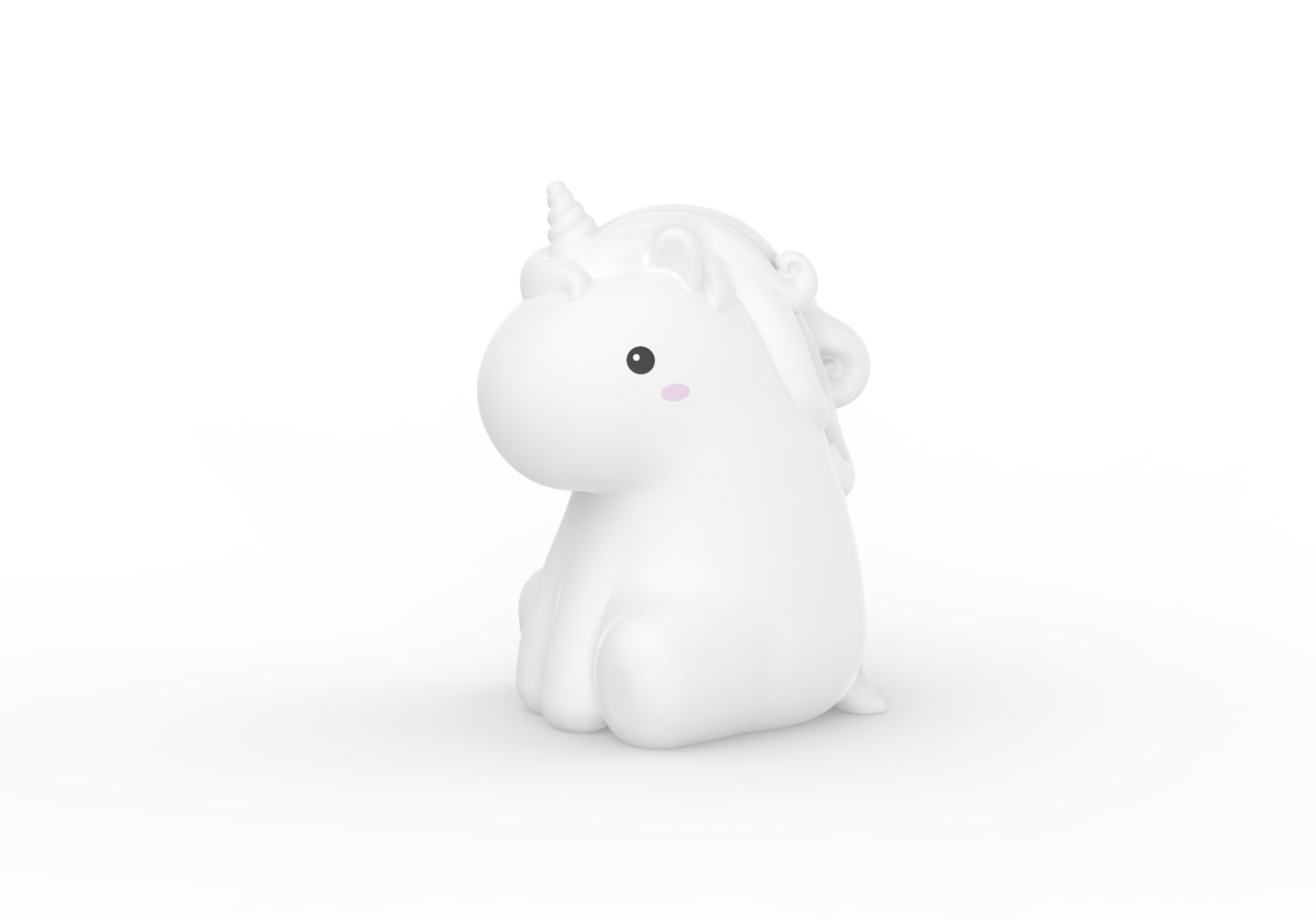 slide 1 of 2, Globe Led Unicorn Silicone Tap Light Rechargable, 1 ct