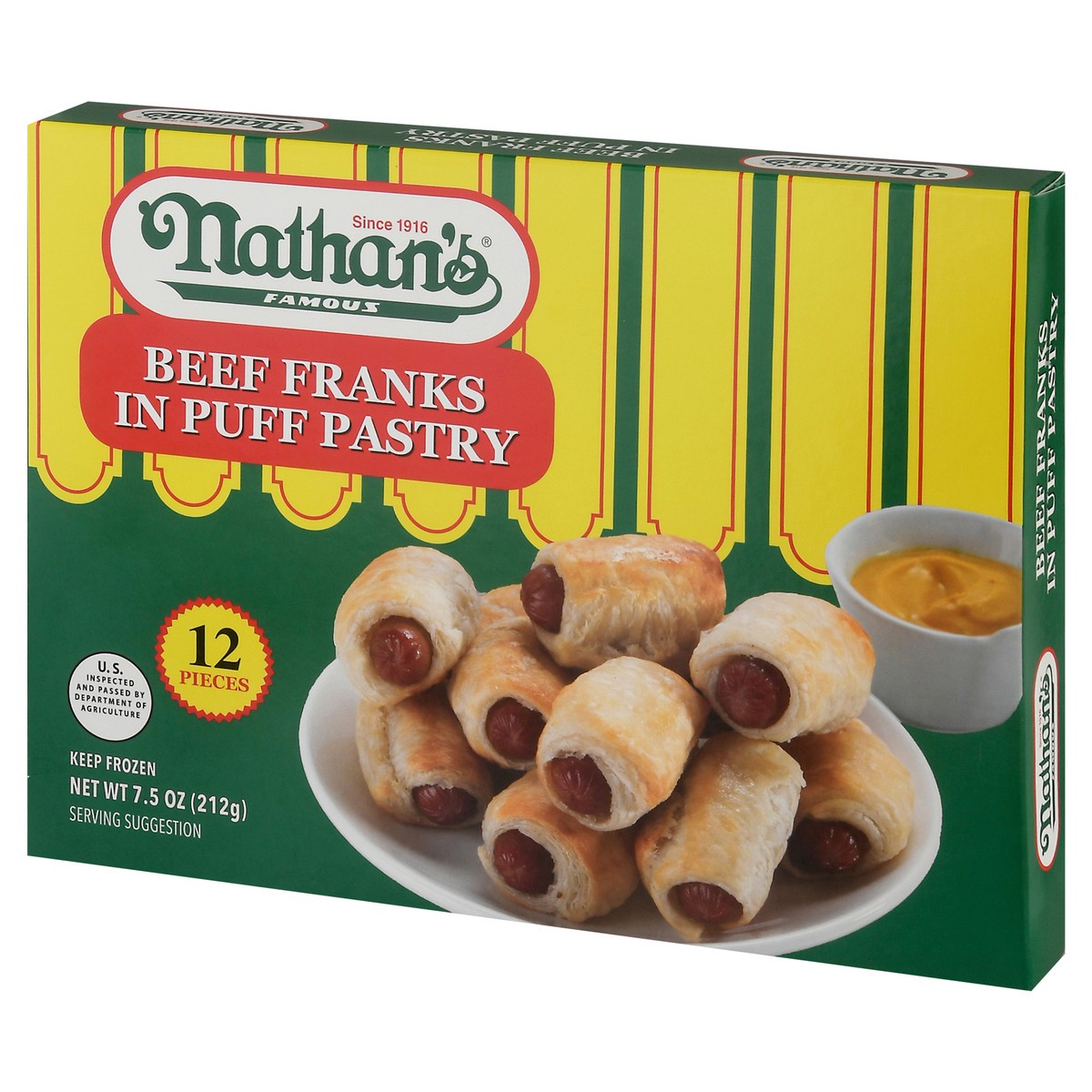 slide 14 of 14, Nathan's Famous Beef Franks In Puff Pastry - 12 Ct, 7.5 oz