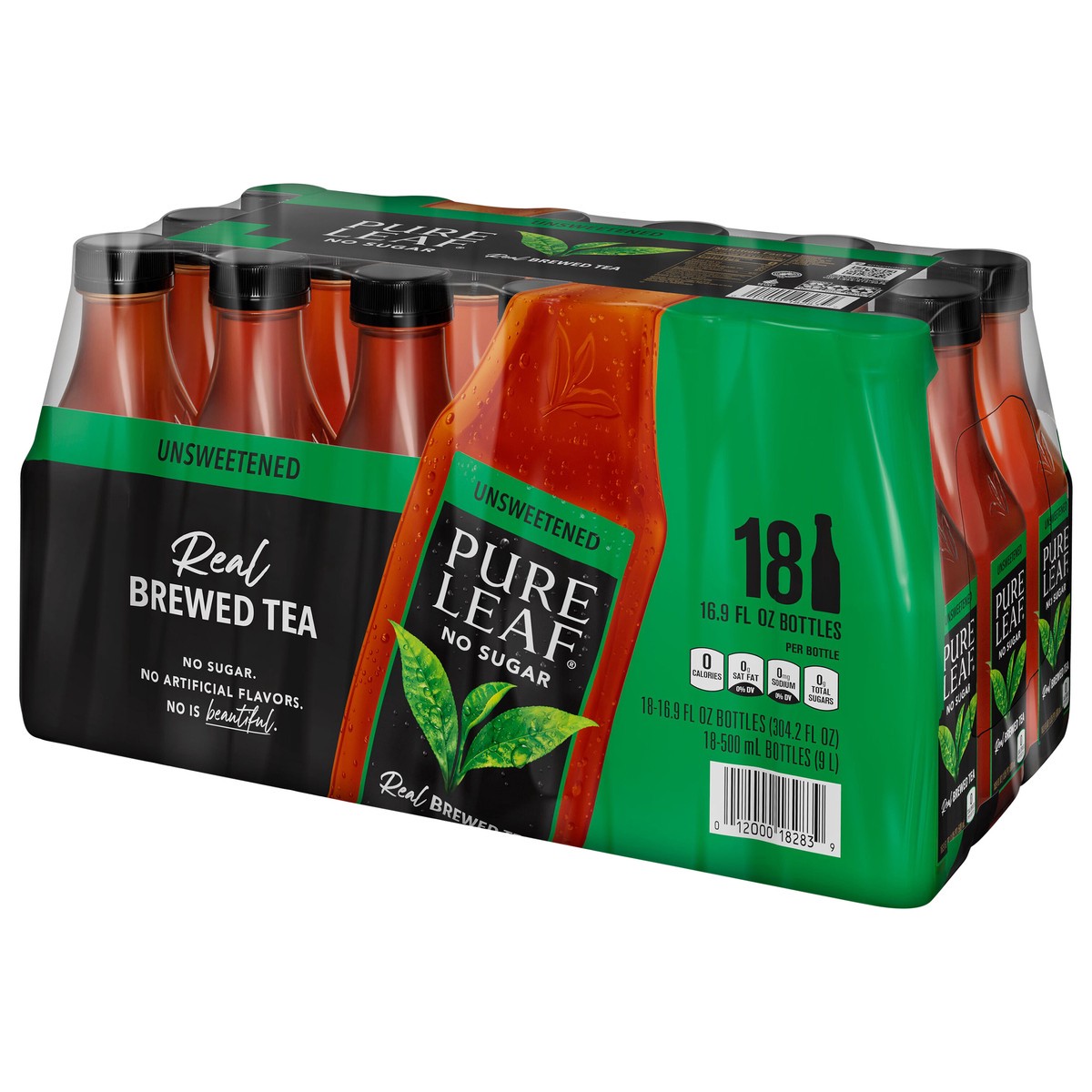slide 3 of 7, Pure Leaf Real Brewed Tea Unsweetened 16.9 Fl Oz 18 Count, 304.20 oz