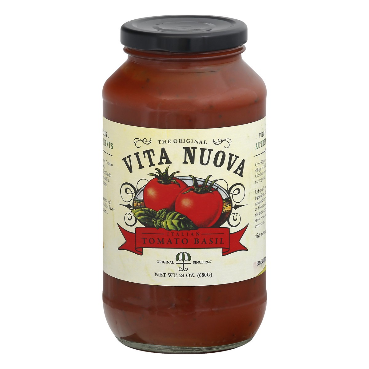 slide 1 of 1, Vita Nuova Tomato Basil Sauce, 26 oz