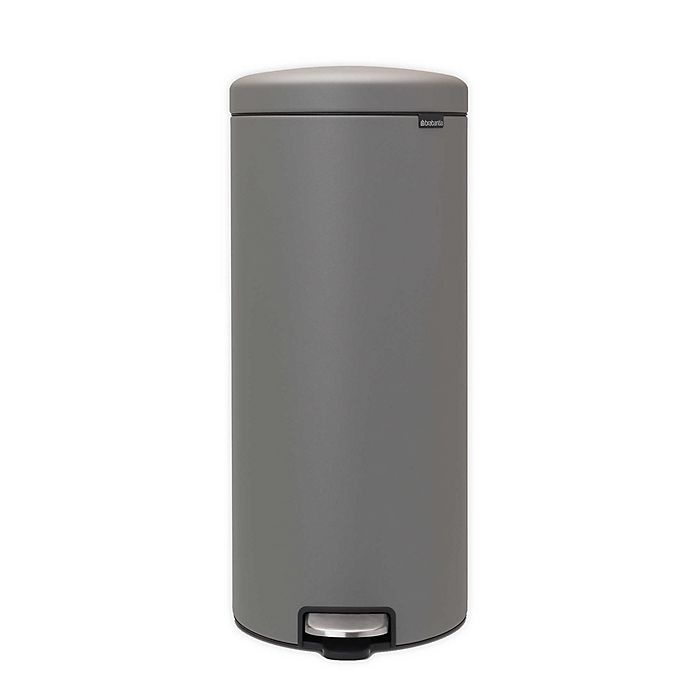 slide 1 of 5, Brabantia Newicon Step-On Trash Can - Grey, 30 liter