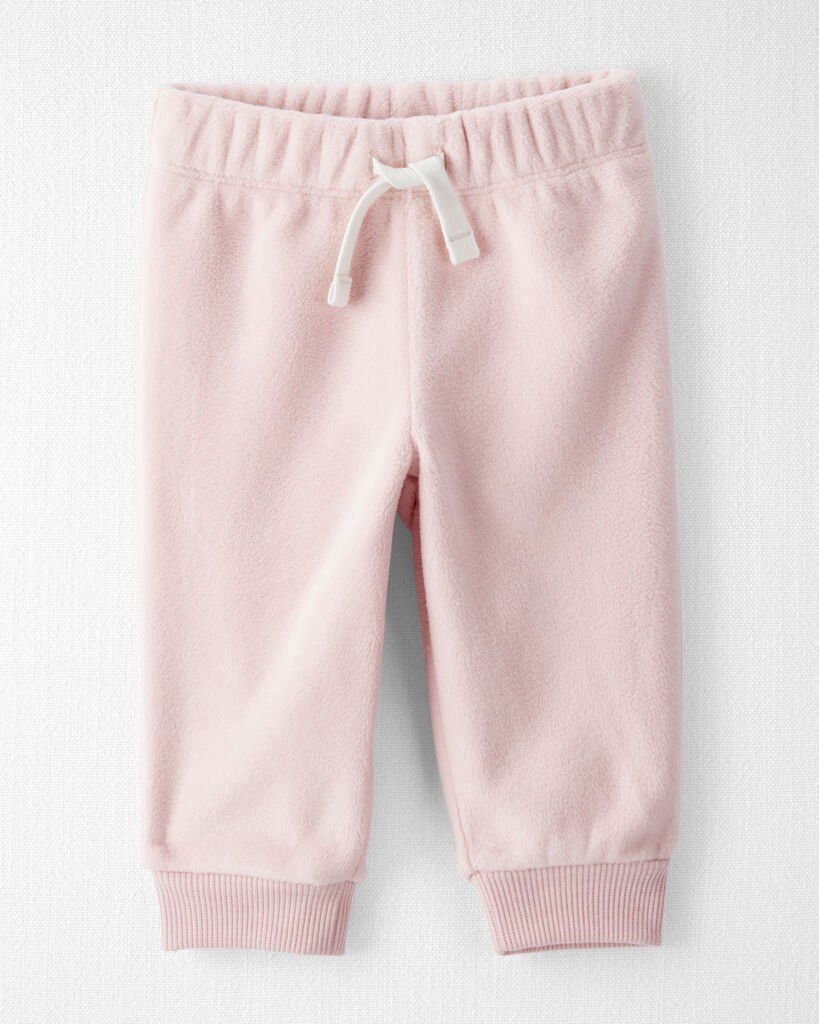 slide 4 of 5, Littleplanet Baby Girl 3-Piece Recycled Fleece Set Pink 6M, 3 pc