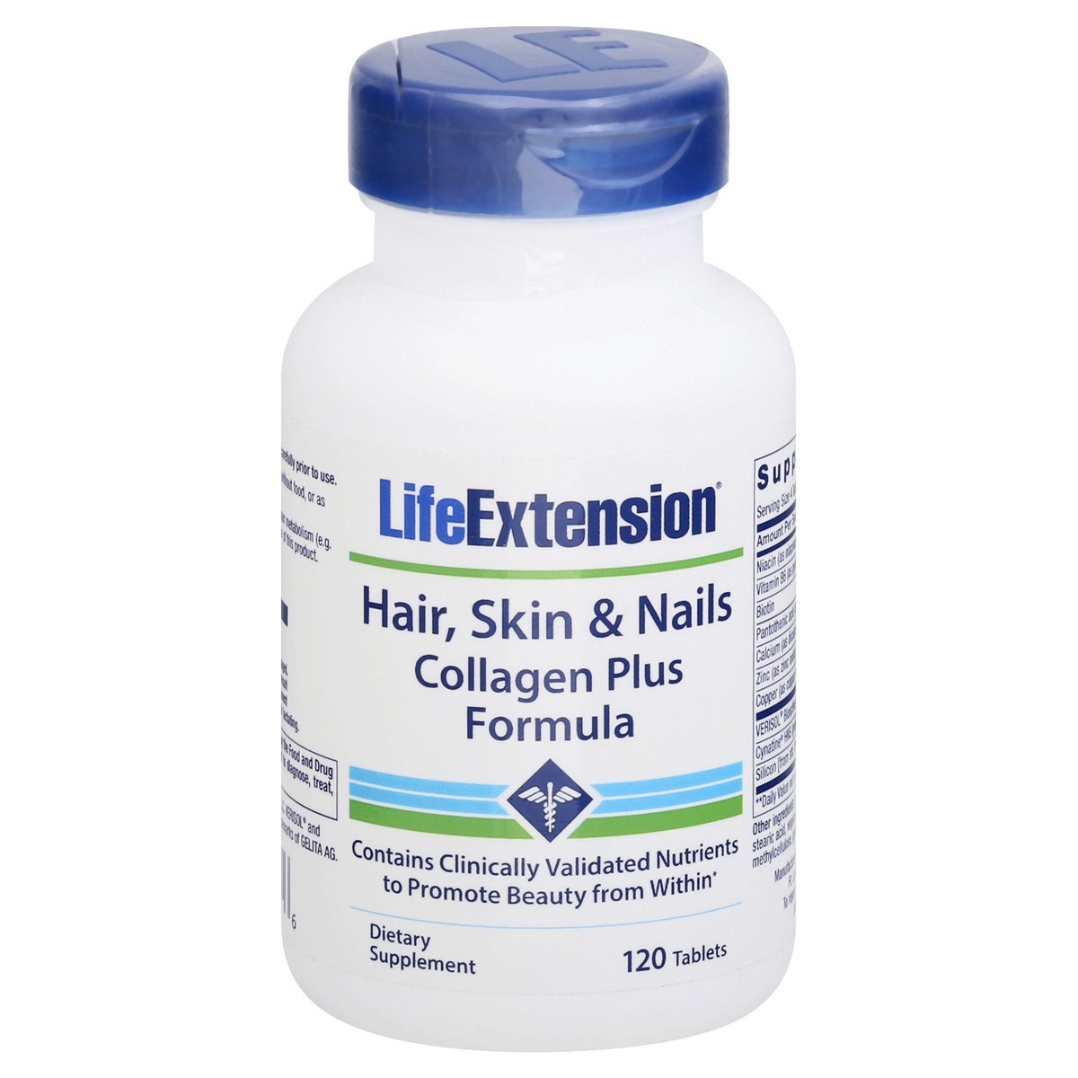 slide 2 of 8, LifeExtension Collagen Plus Formula 120 ea, 120 ct