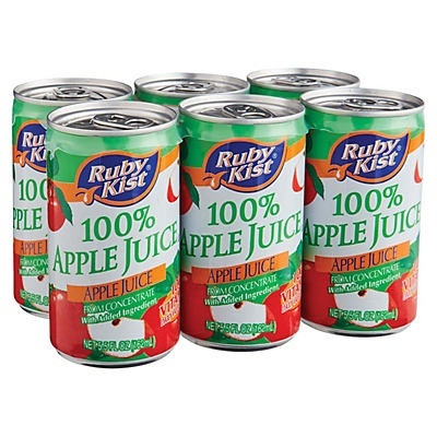 slide 1 of 1, Ruby Kist 100% Apple Juice, 6 ct; 5.5 fl oz