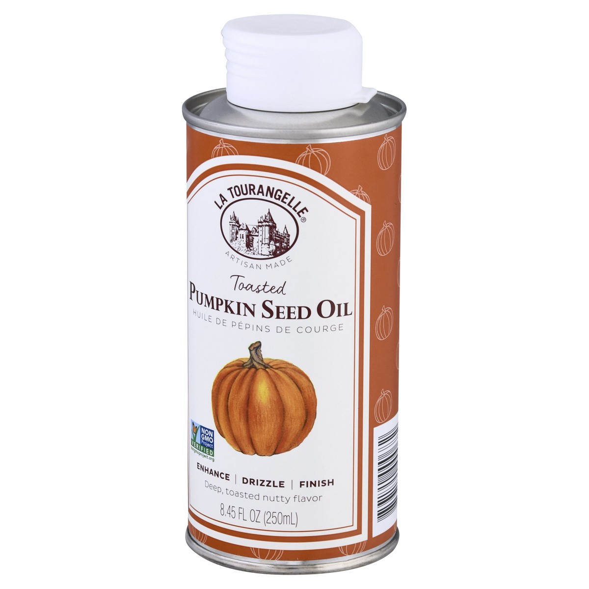 slide 4 of 12, La Tourangelle Toasted Pumpkin Seed Oil 8.45 oz, 8.45 oz