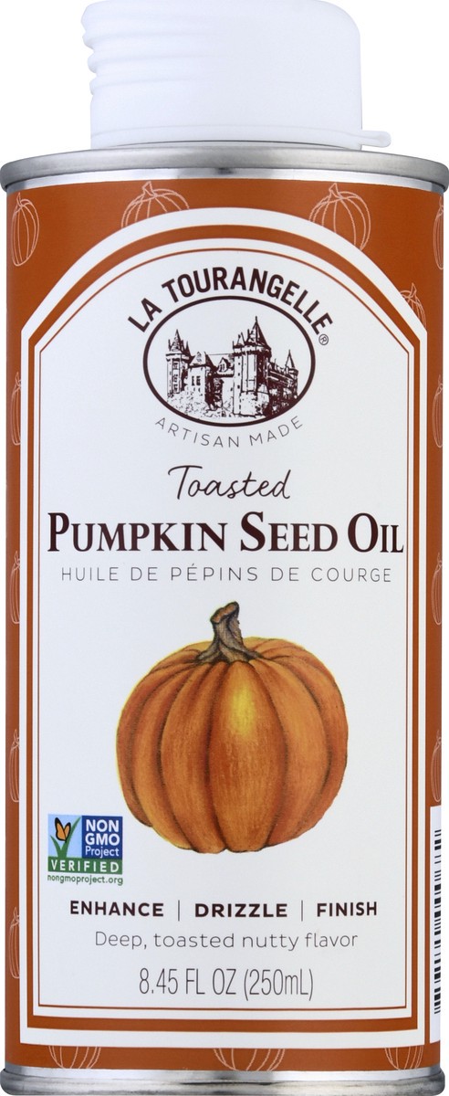 slide 2 of 12, La Tourangelle Toasted Pumpkin Seed Oil 8.45 oz, 8.45 oz