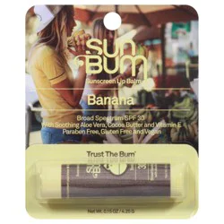 Sun Bum SPF 30 Banana Lip Balm