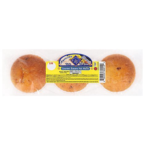 slide 1 of 1, Banana Muffins 3pk - 8 Oz, 8 oz