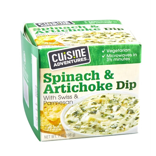 slide 1 of 1, Plats Du Chef Creamy Spinach & Artichoke Dip, 7 oz