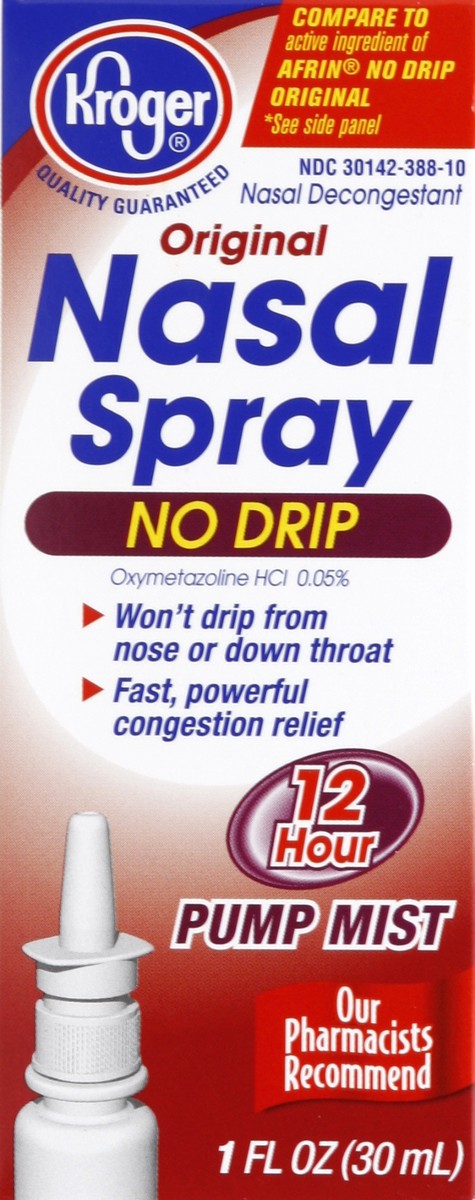 slide 5 of 6, Kroger Maximum Strength No Drip Nasal Spray, 1 fl oz