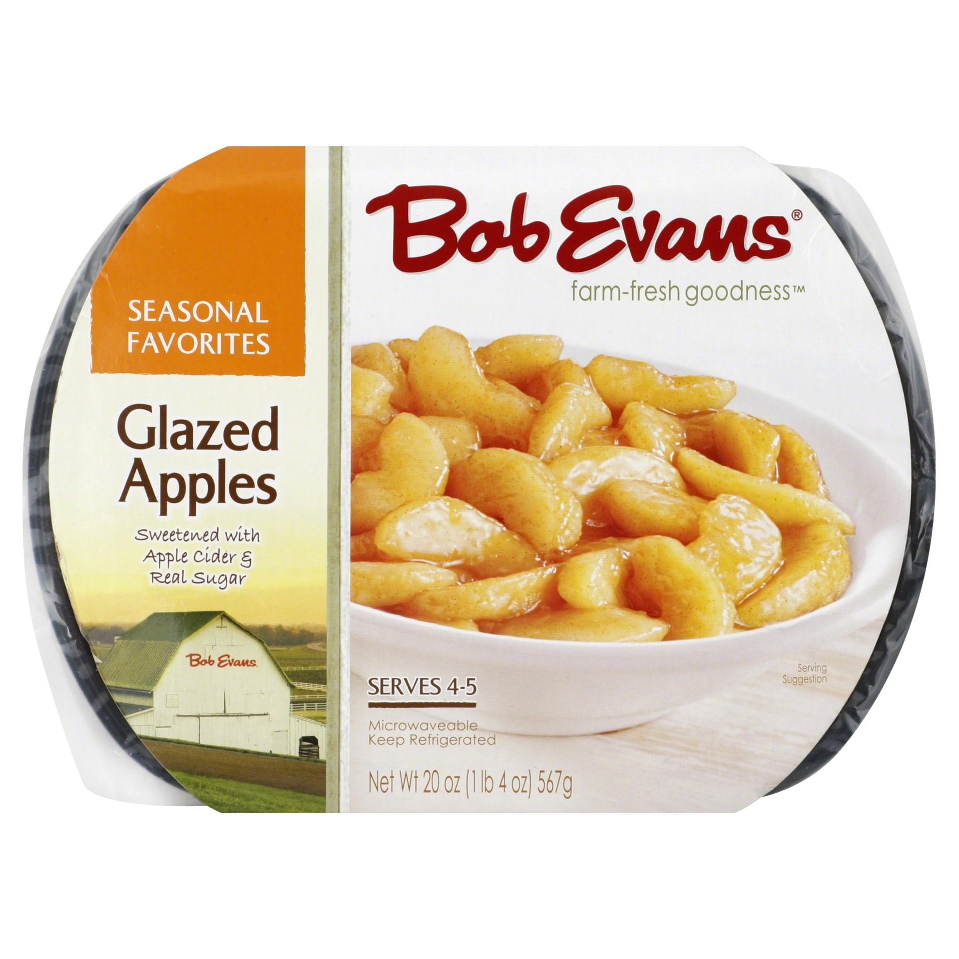 slide 1 of 3, Bob Evans Tasteful Sides Glazed Apples, 20 oz