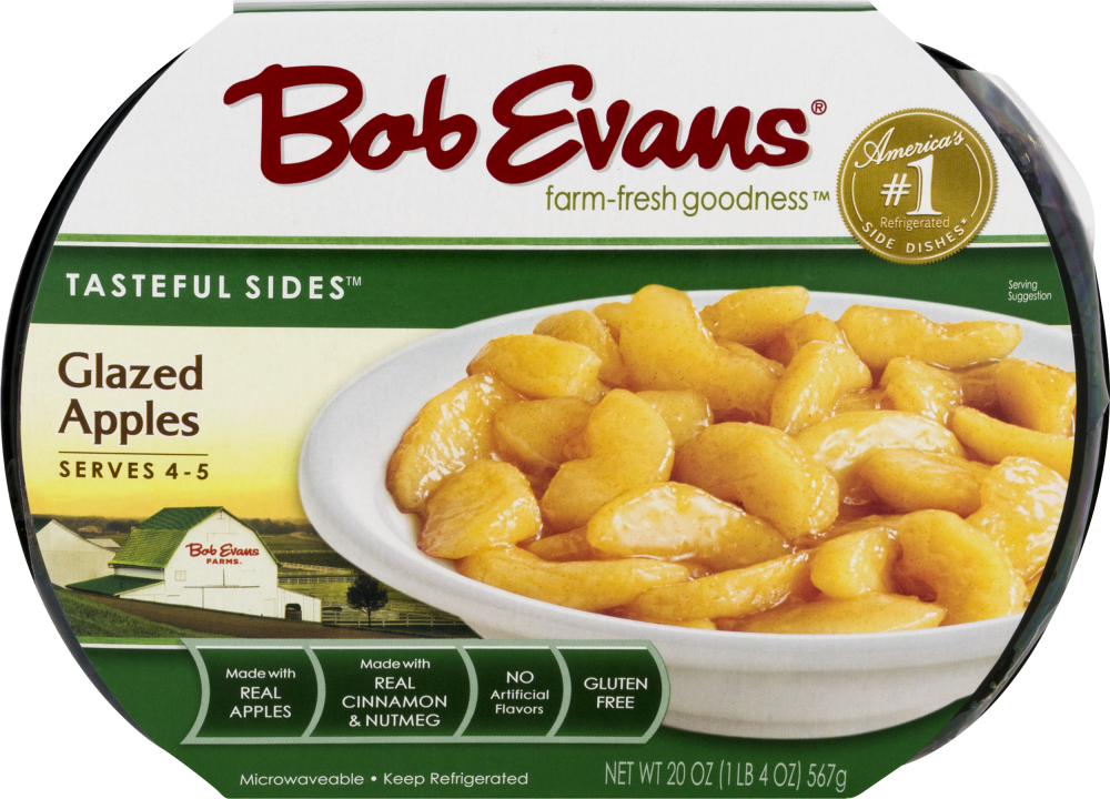 slide 1 of 3, Bob Evans Tasteful Sides Glazed Apples, 20 oz