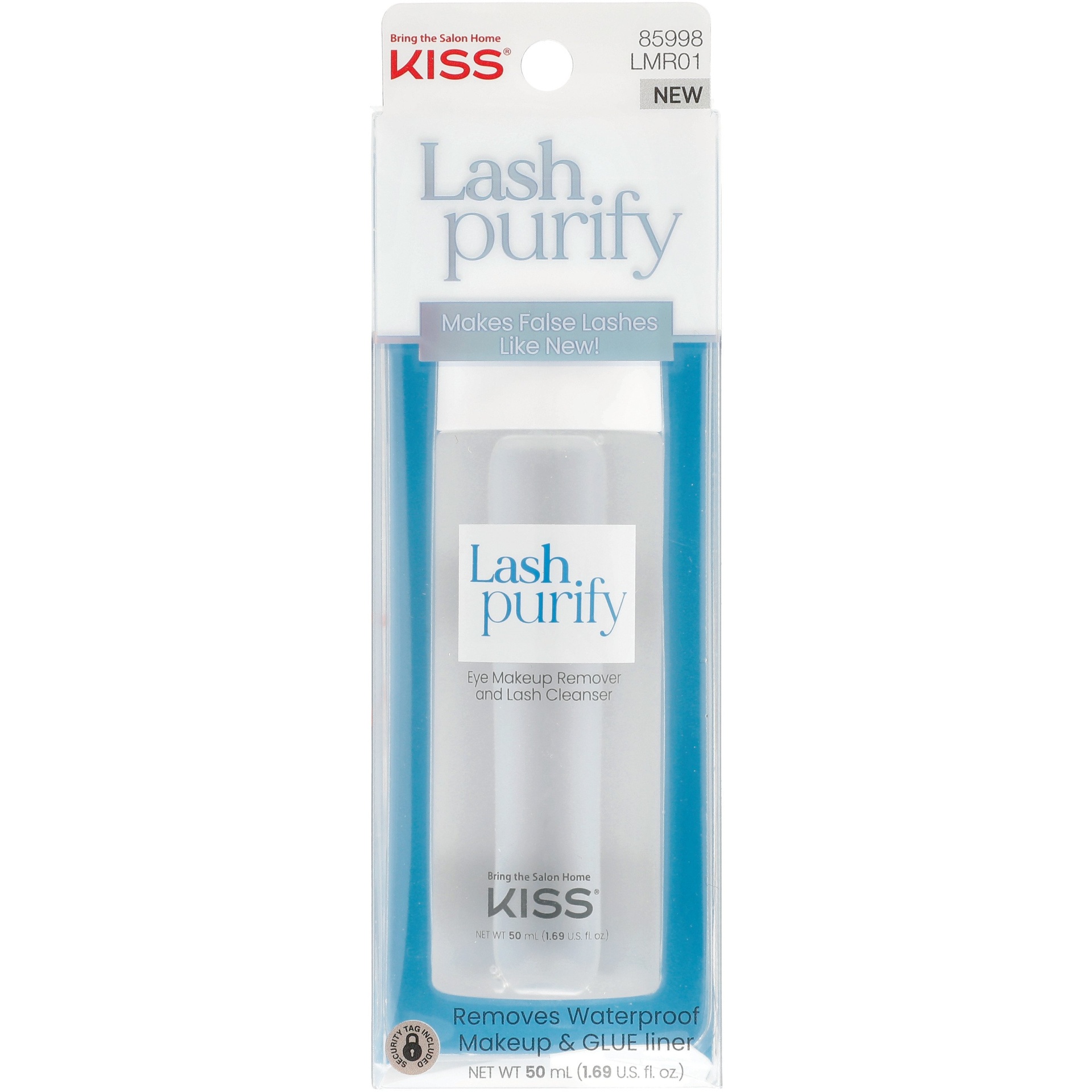 slide 1 of 5, Kiss Lash Purify Eye Makeup Remover and Lash Cleanser, 1.69 fl oz