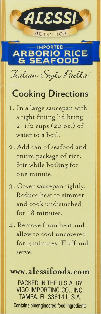 slide 2 of 14, Alessi Imported Arborio Rice & Seafood 17 oz, 17 oz