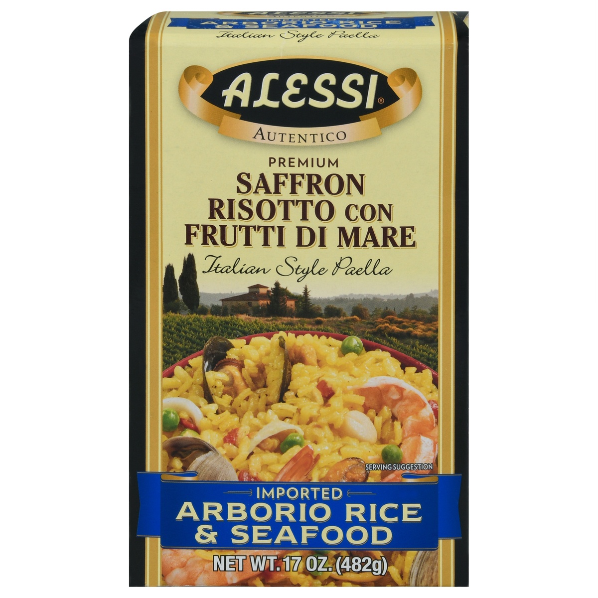 slide 1 of 1, Alessi Imported Arborio Rice & Seafood 17 oz, 17 oz