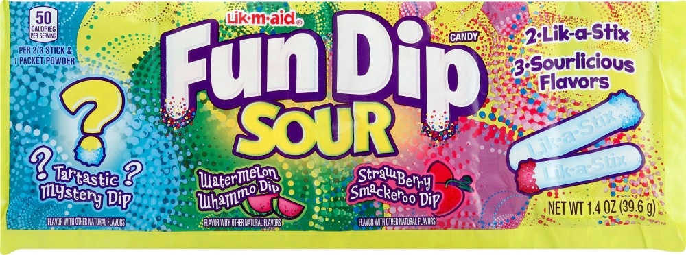 slide 1 of 1, Fun Dip Lik-A-Stix Candy, 1.4 oz