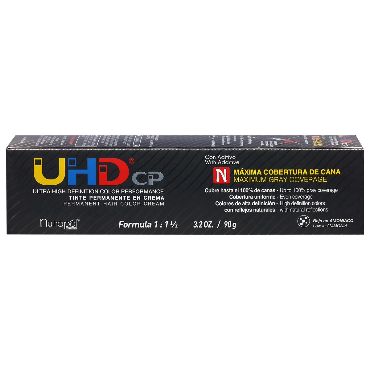 slide 4 of 4, Nutrapel Professional 1 N Black Permanent Hair Color Cream 3.2 oz, 1 oz