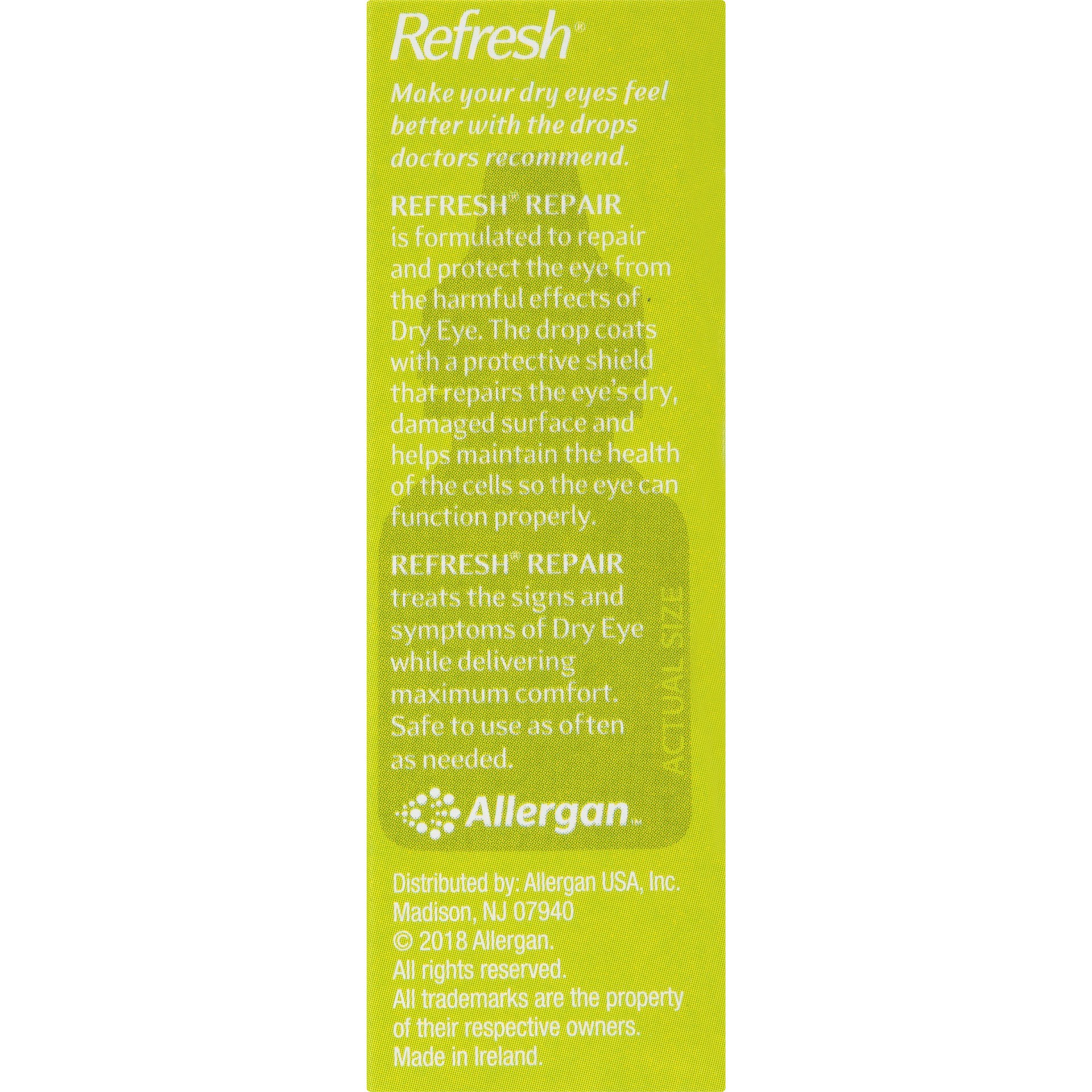 slide 5 of 6, Refresh Repair Eye Drops, 0.33 oz